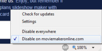 AdBlock Plus uitschakelen voor moviemakeronline.com in Internet Explorer